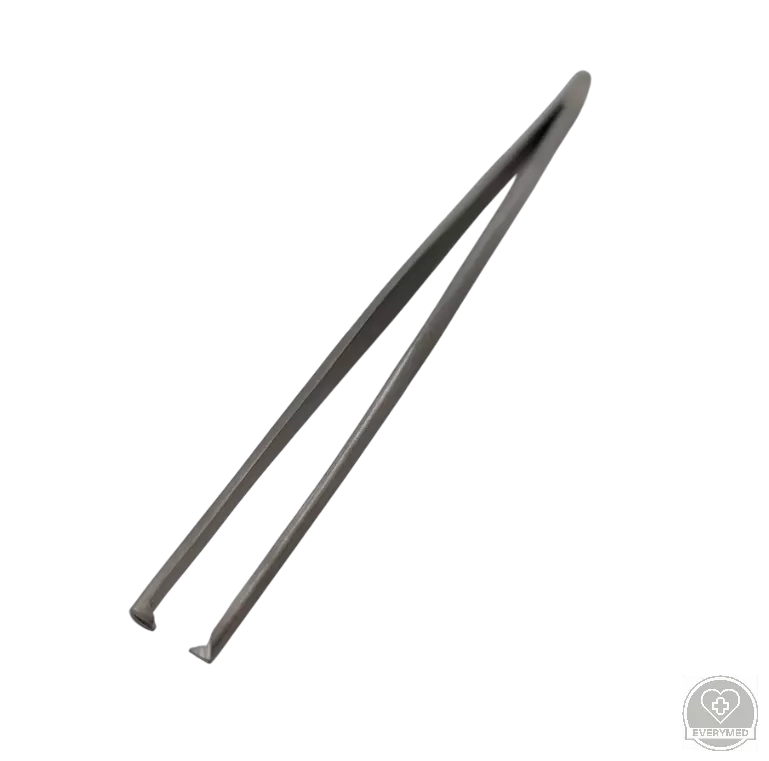 Anatómiás csipesz, horgas, 1x2 fogú 10,5 cm