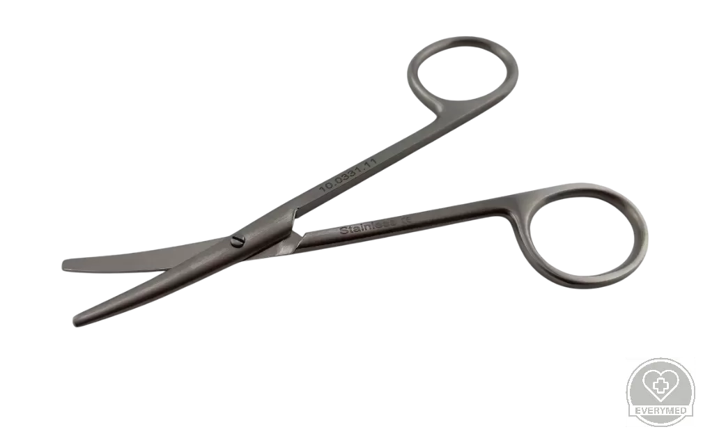Baby Metzenbaum olló tompa/tompa, hajlított 11,5 cm