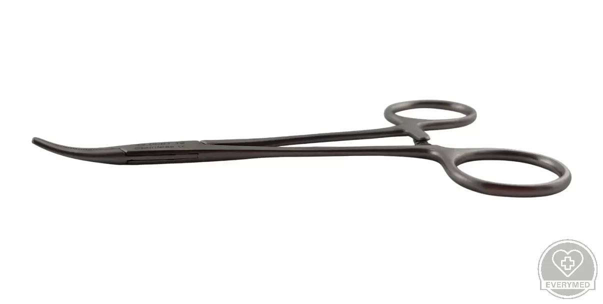 Halsted mosquito fogó, hajlított 12,5 cm