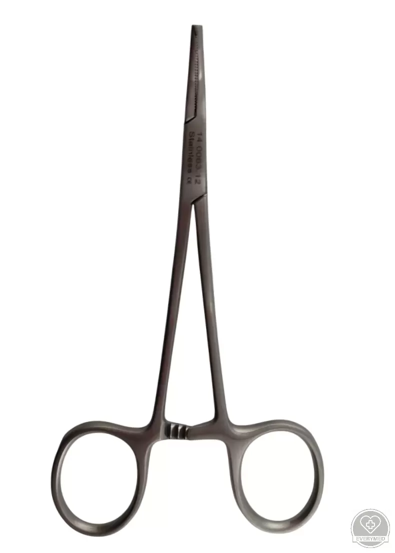 Halsted mosquito fogó, 1x2 fogú, hajlított 12,5 cm