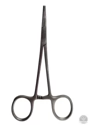 Halsted mosquito fogó, 1x2 fogú, hajlított 12,5 cm