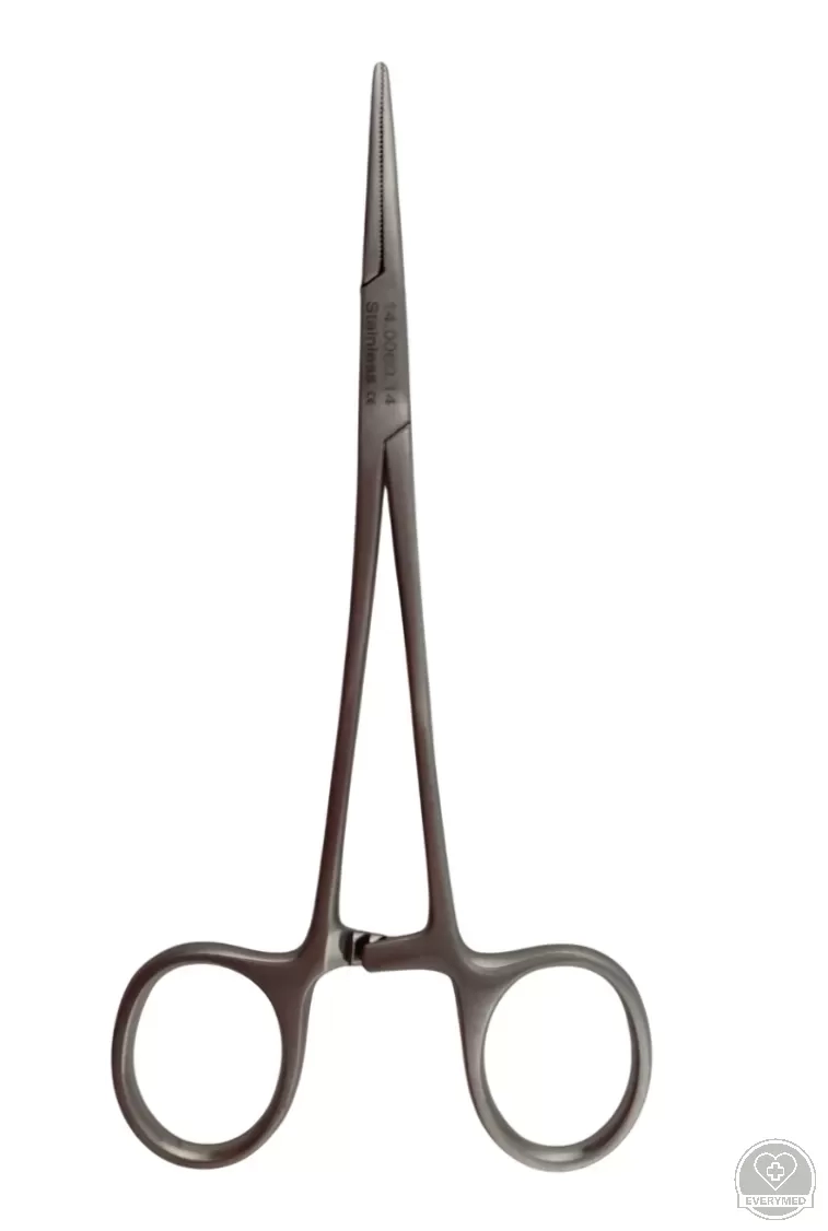 Halsted mosquito fogó, egyenes 14 cm