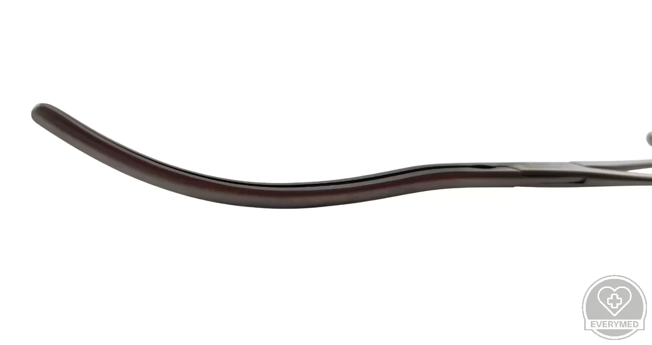 Kocher bélfogó, hajlított 25 cm