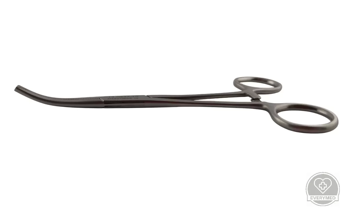 Kocher Delicate fogó, 1x2 fogú, hajlított 16 cm