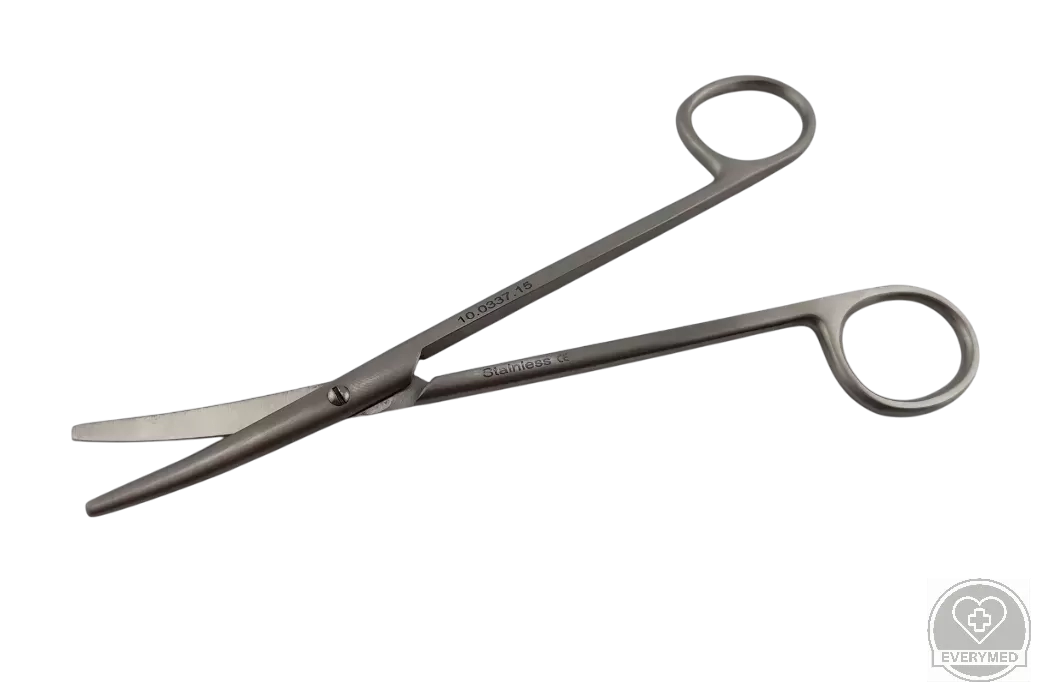 Metzenbaum olló tompa/tompa, hajlított 14,5 cm