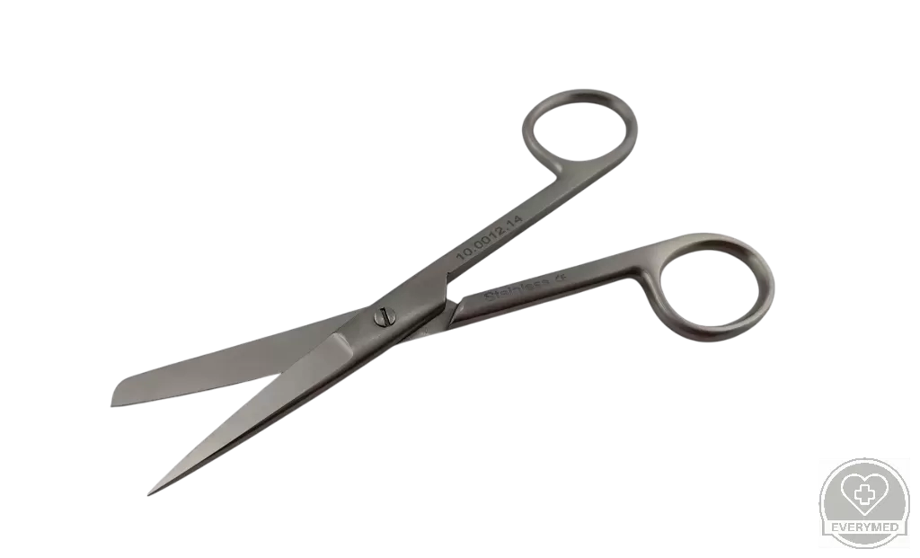 Standard sebészeti olló hegyes/tompa, egyenes 14 cm
