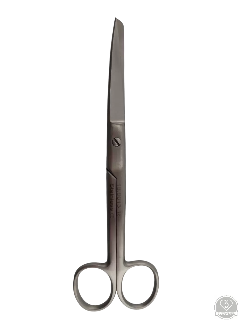 Standard sebészeti olló hegyes/tompa, hajlított 18 cm