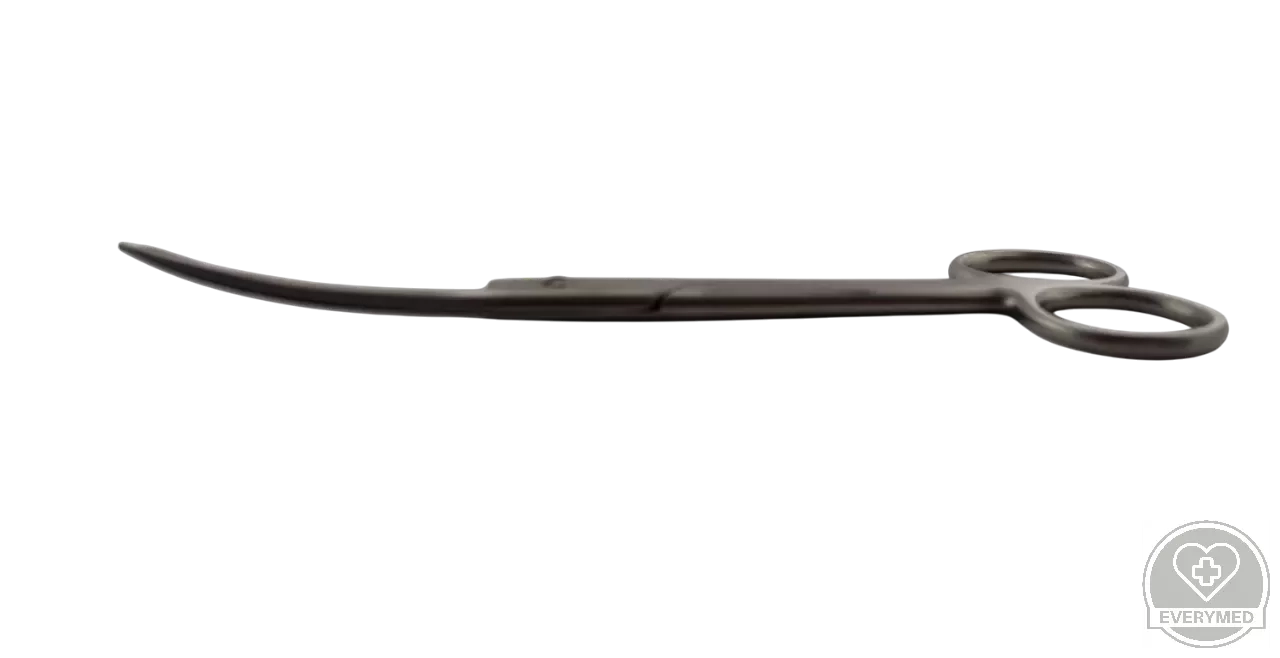 Standard sebészeti olló hegyes/tompa, hajlított 18 cm