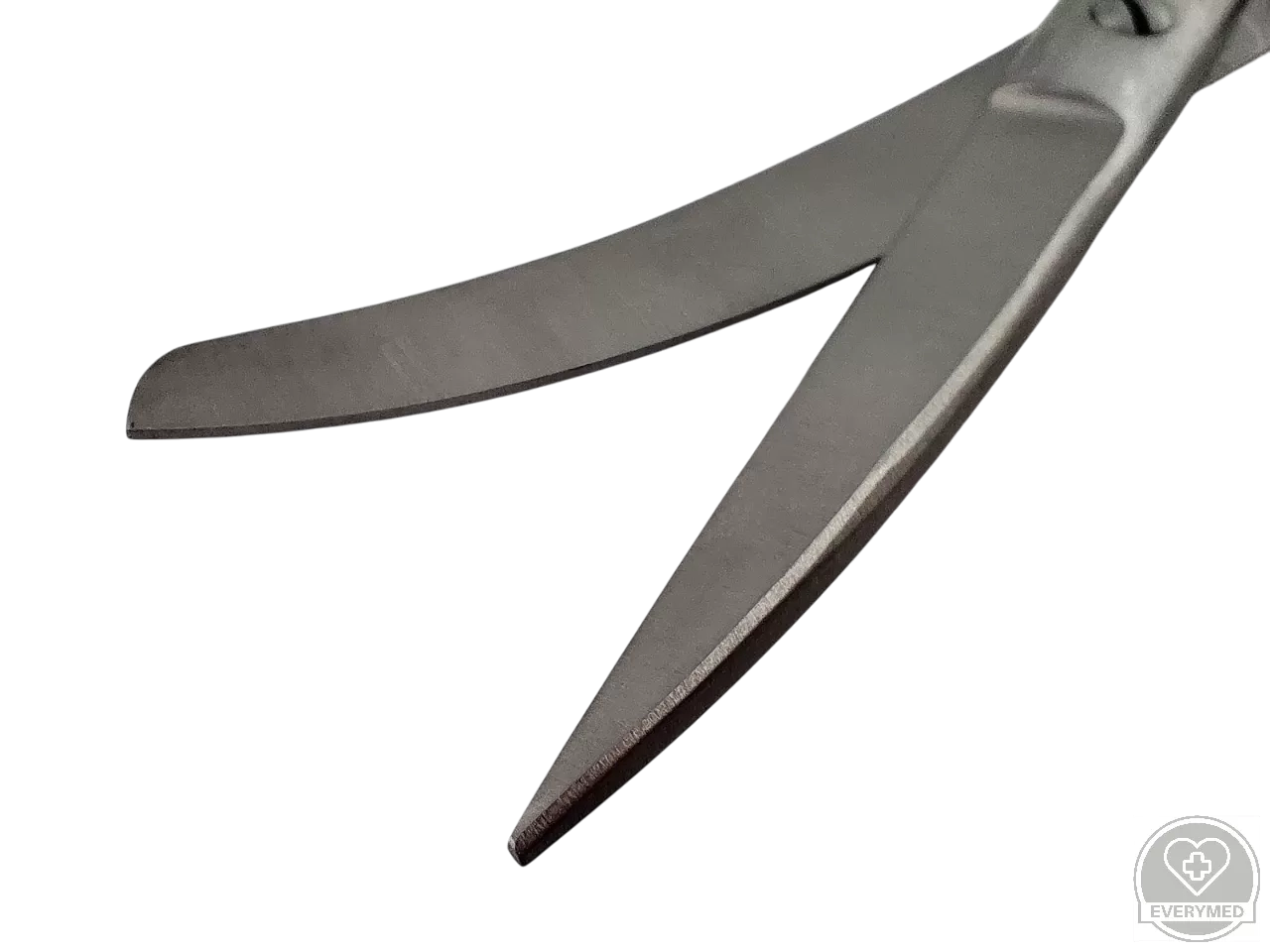 Standard sebészeti olló hegyes/tompa, hajlított 18 cm