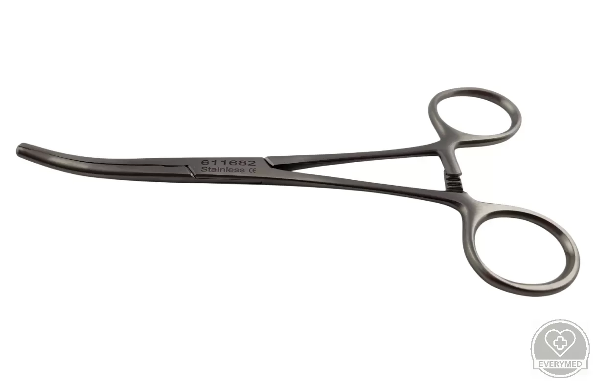 Bainbridge atraumatikus fogó, hajlított, 15 cm