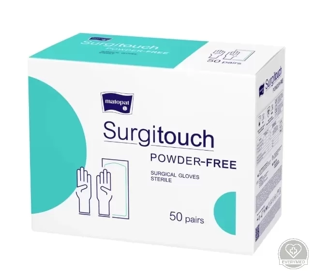 Surgitouch steril latex púdermentes műtéti kesztyű 7,5 (50 db/csomag, 8 csomag/karton)