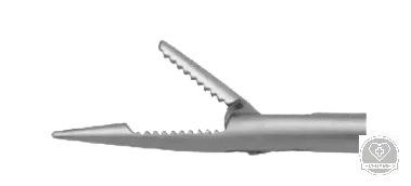Hernia forcep, felfelé nyíló