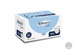 Serenity care orvosi maszk, 3 rétegű, egyszer használatos (50 db)