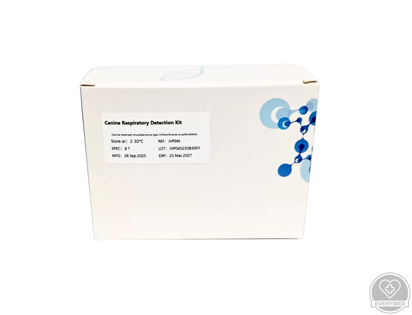 PCR teszt - kutya légzőszervi panel 4 kórokozó kimutatására  – 8 teszt/doboz