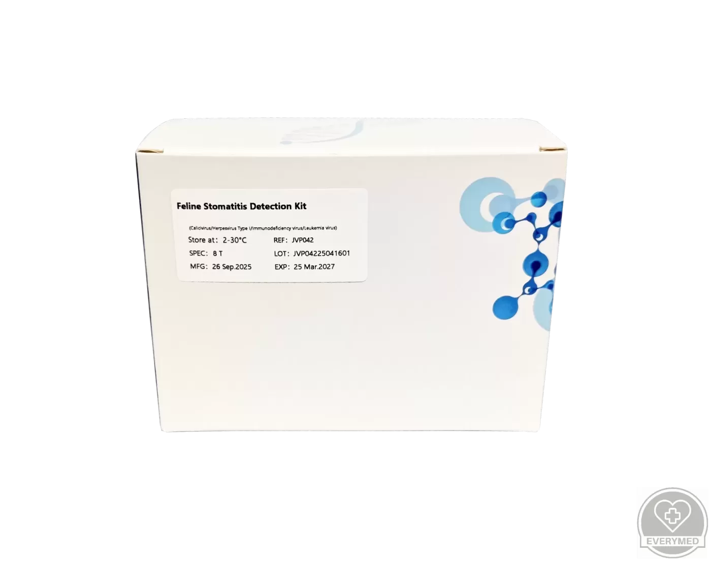 PCR teszt - macska szájüregi gyulladás panel 4 kórokozó kimutatására  – 8 teszt/doboz