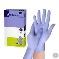 Ambulex nitril púdermentes kesztyű, lila S (100 db/csomag, 10 csomag/karton)