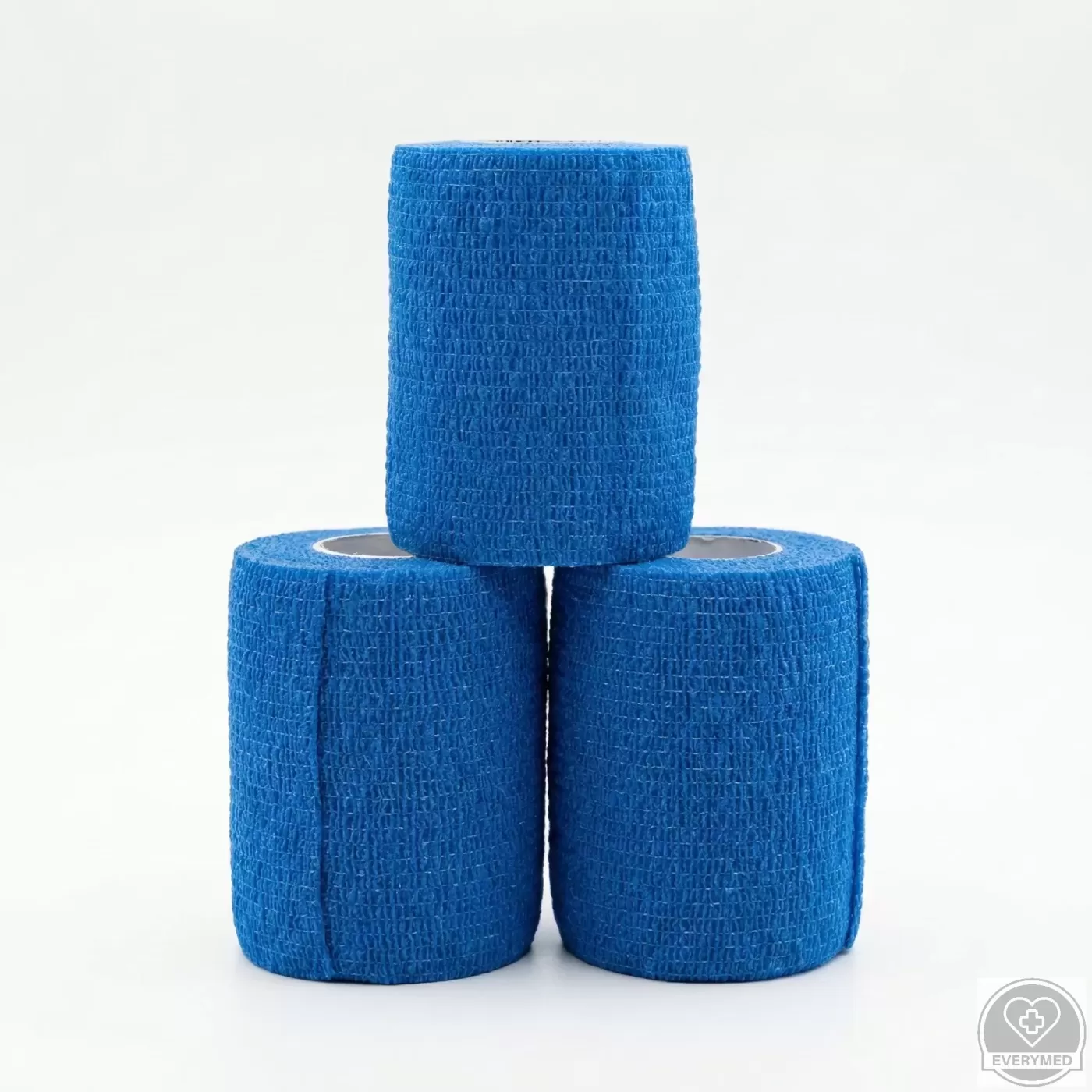 Öntapadós rugalmas kötszer, kék, 5 cm x 4,5 m, 12 db