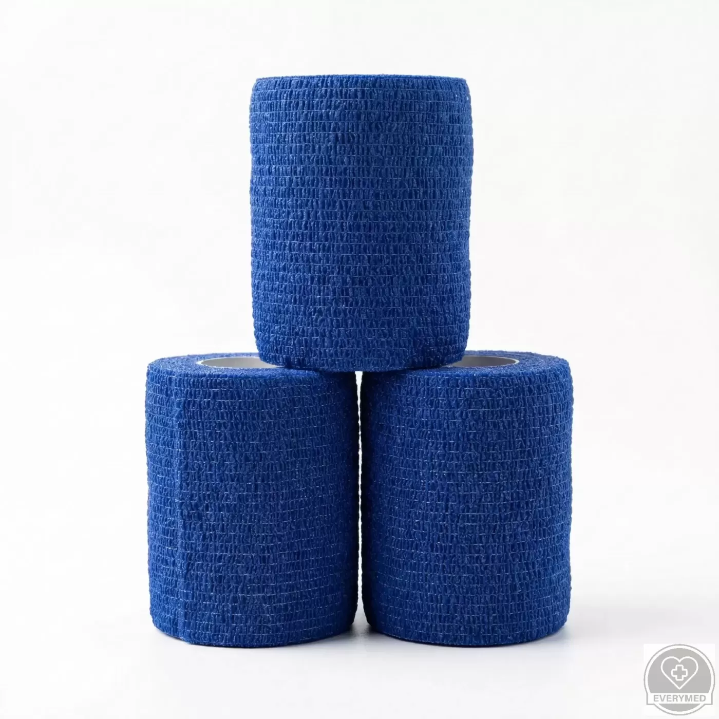 Öntapadós rugalmas kötszer, sötétkék, 10 cm x 4,5 m, 12 db