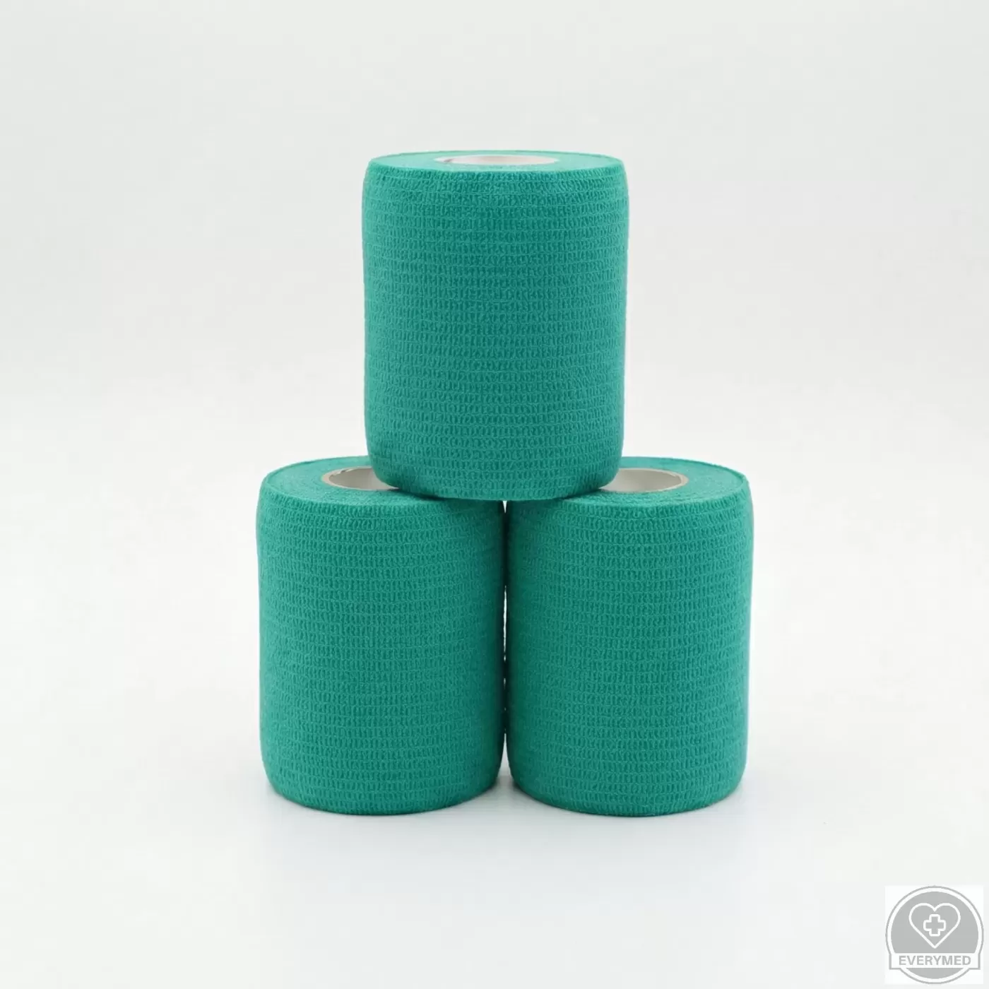 Öntapadós rugalmas kötszer, zöld, 7,5 cm x 4,5 m, 12 db