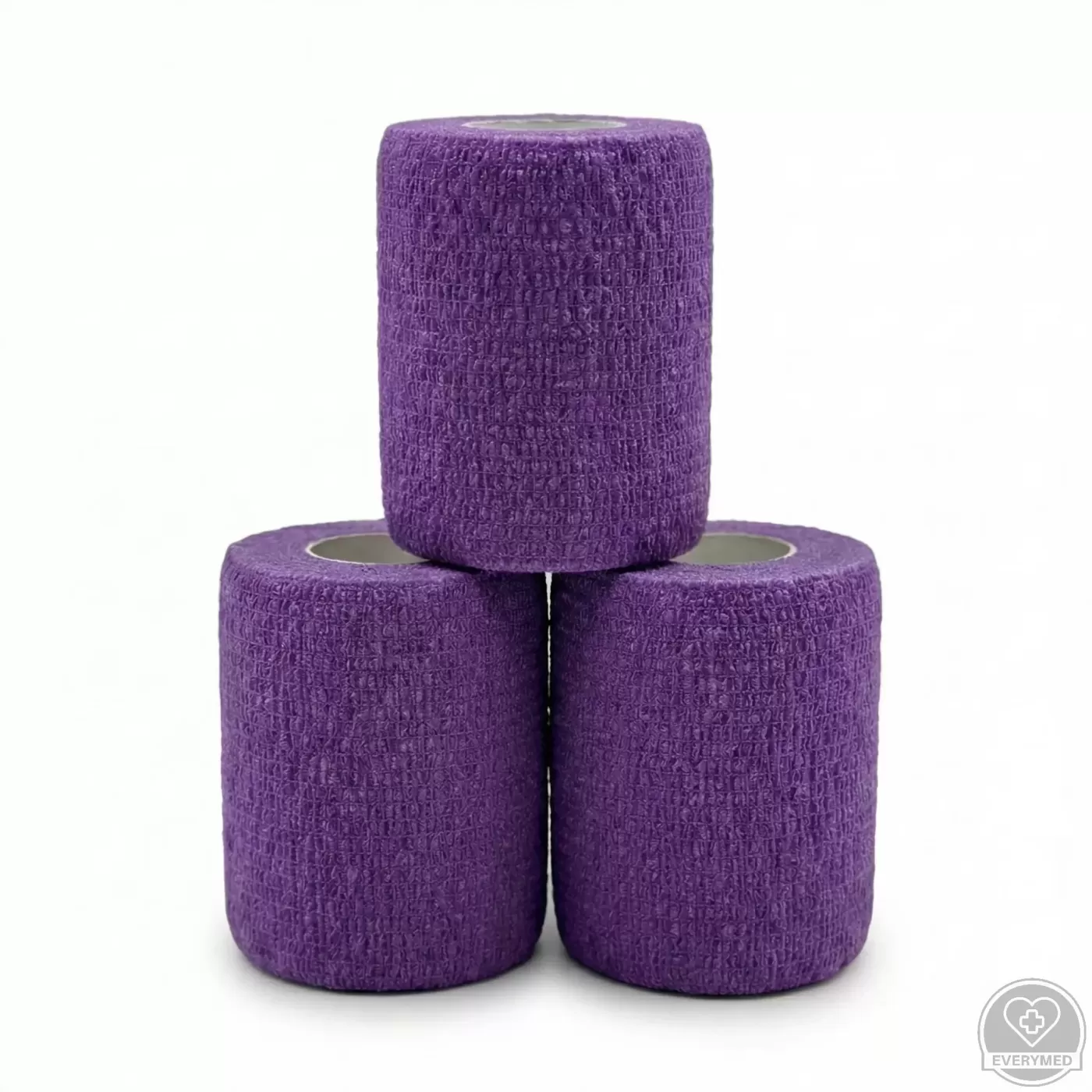 Öntapadós rugalmas kötszer, lila, 5 cm x 4,5 m, 12 db