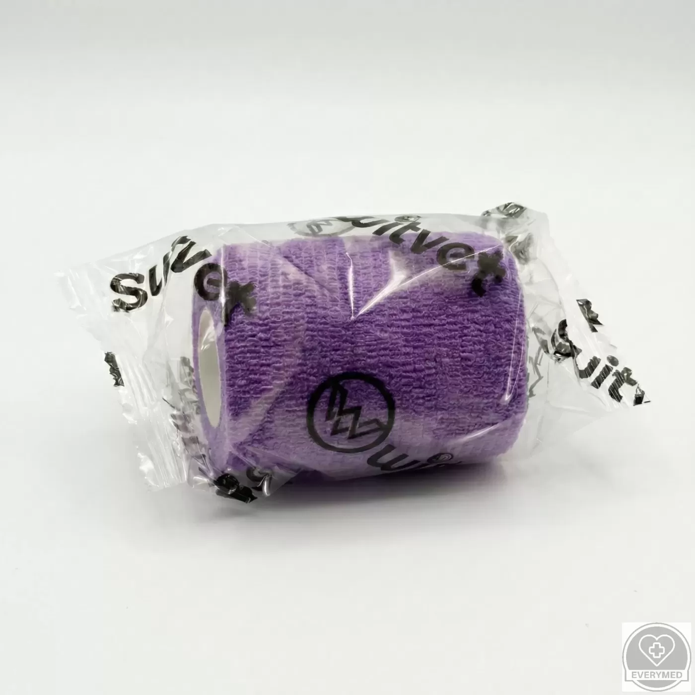 Öntapadós rugalmas kötszer, lila, 5 cm x 4,5 m, 12 db