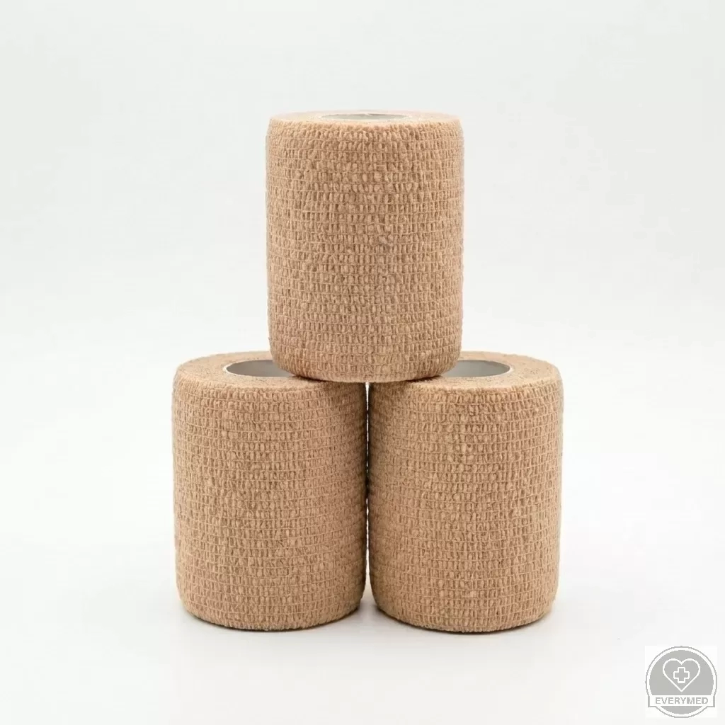 Öntapadós rugalmas kötszer, bőrszínű, 10 cm x 4,5 m, 12 db