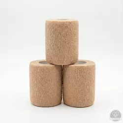 Öntapadós rugalmas kötszer, bőrszínű, 10 cm x 4,5 m, 12 db