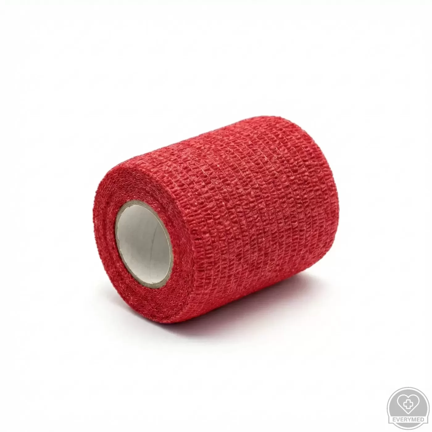 Öntapadós rugalmas kötszer, piros, 5 cm x 4,5 m, 12 db