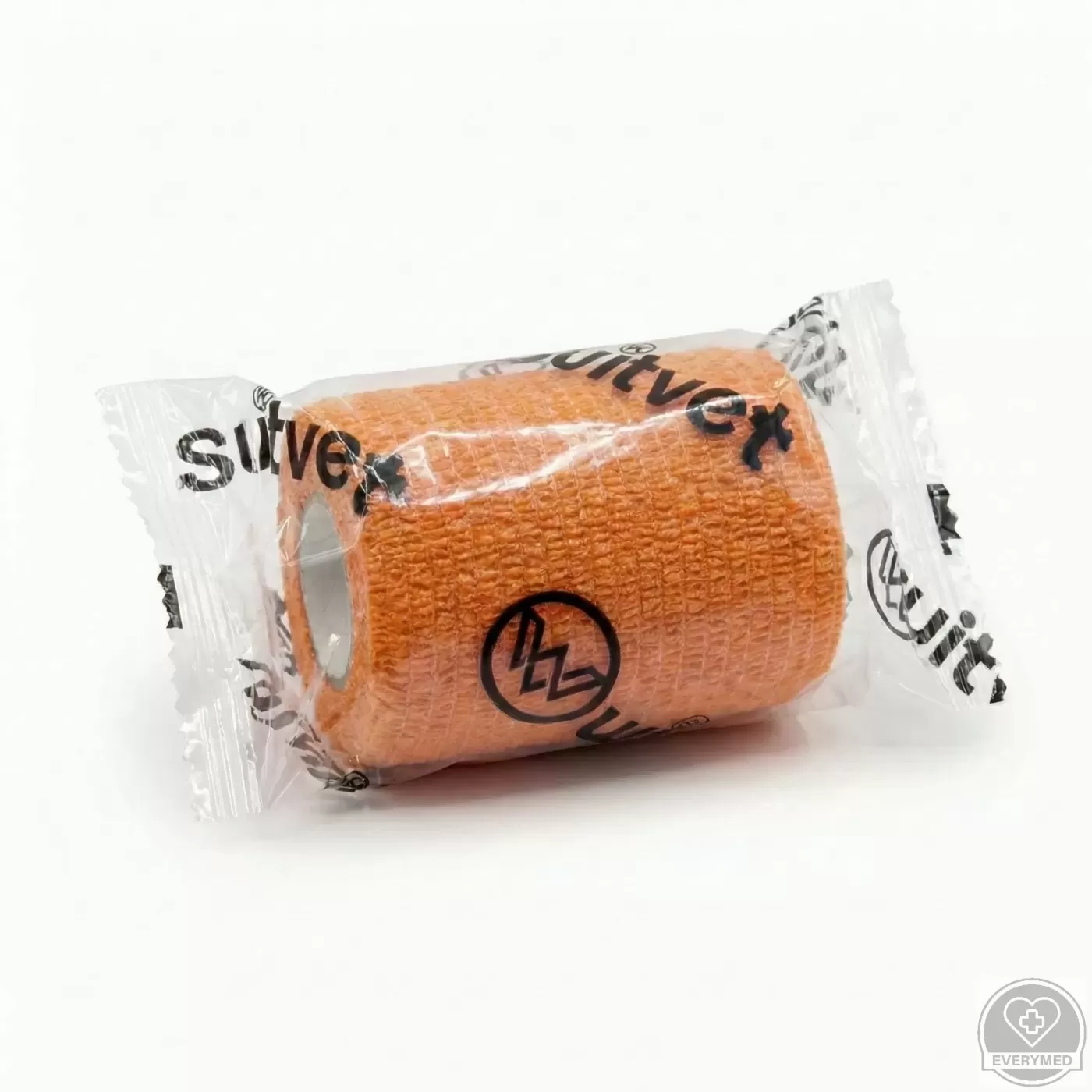 Öntapadós rugalmas kötszer, narancs, 5 cm x 4,5 m, 12 db