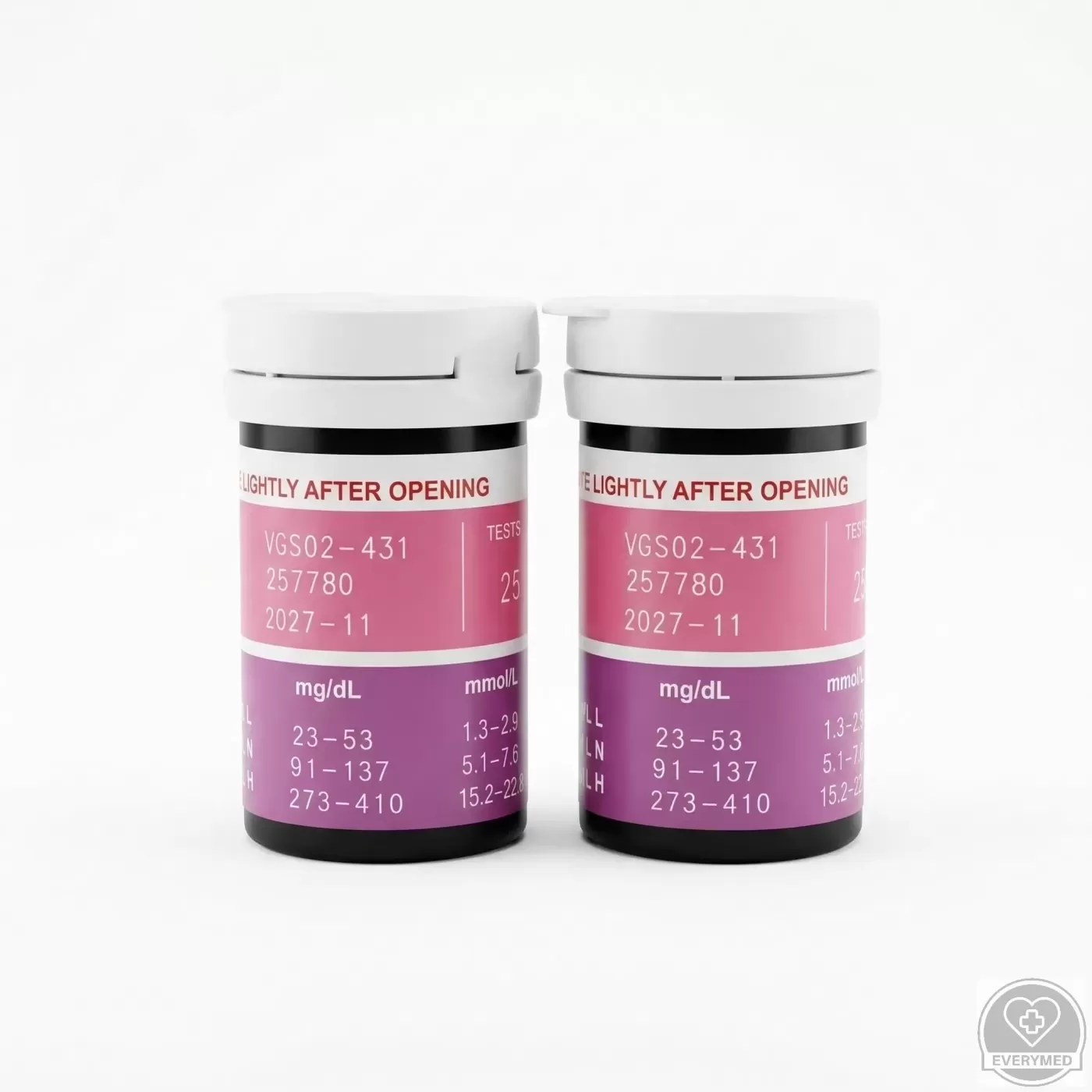 Vércukorszint mérő tesztcsík (EV-TT-69 készülékhez)