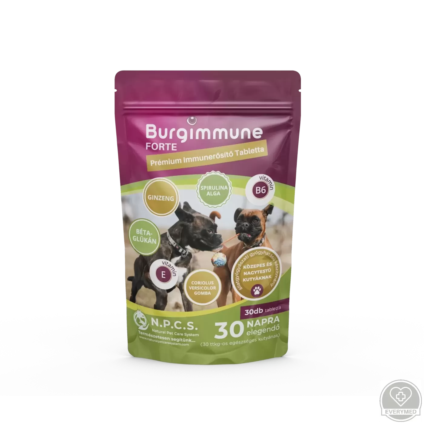 Burgimmune forte prémium immunerősítő (tabletta, 30 db-os - 30 napra)