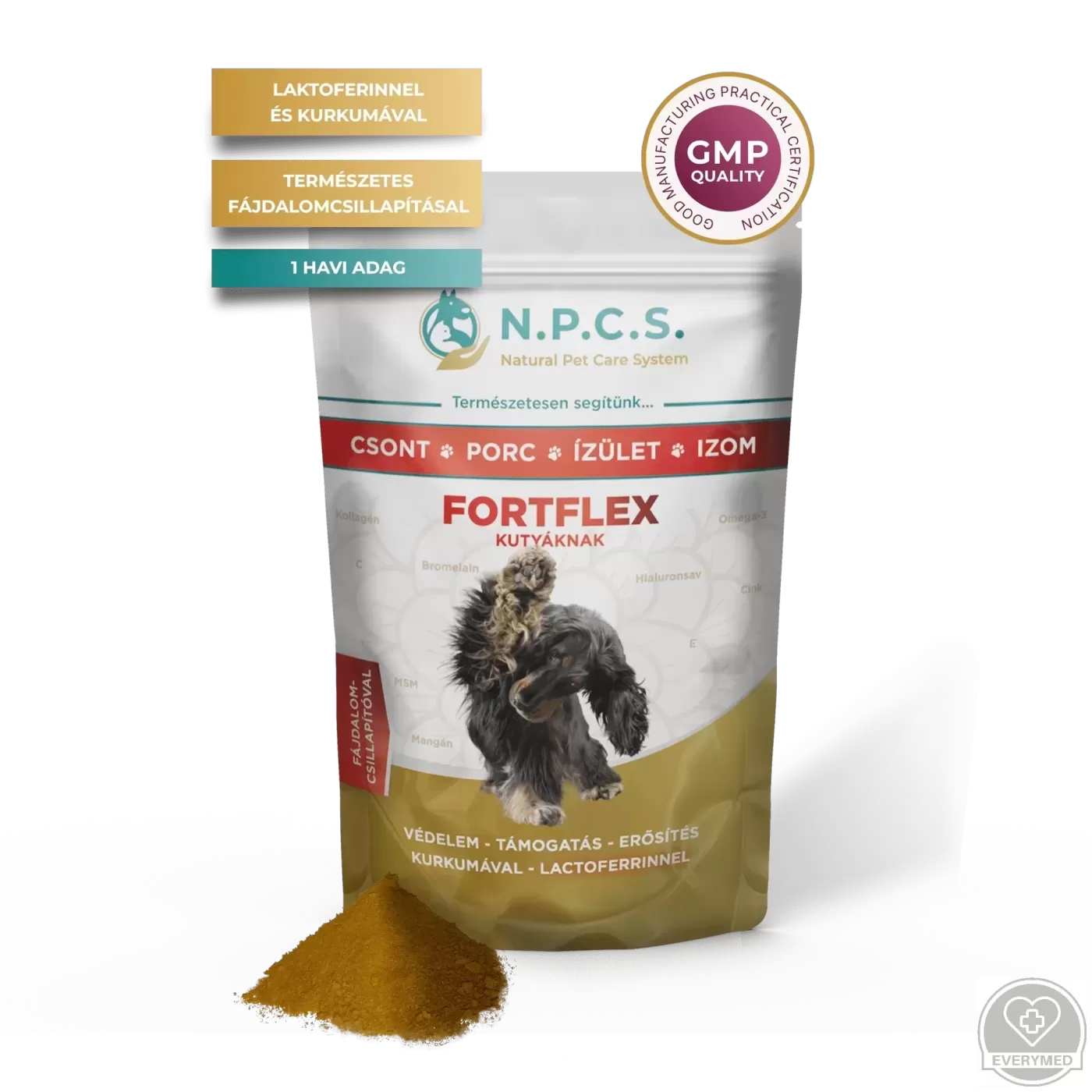 N.P.C.S. FORTFLEX – csont, porc, ízület, izom (fájdalomcsillapítós, por, 50 g)