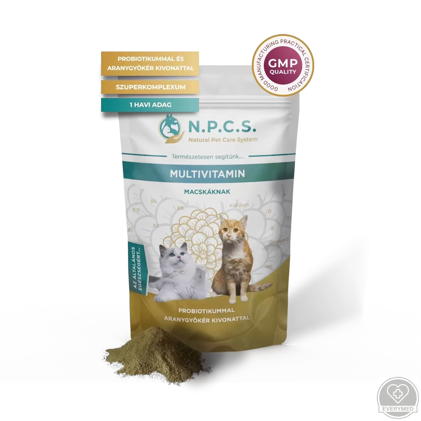 N.P.C.S. multivitamin macskáknak (szuperkomplex probiotikummal, por, 45 g)